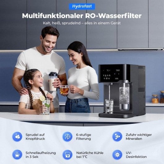 Purificador de agua Hydrofast C300 encimera ósmosis inversa agua fría y con gas