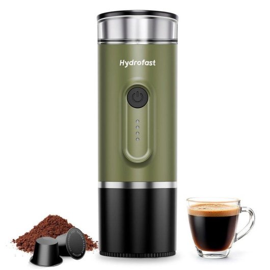 Tragbare Espresso-Kaffeemaschine Hydrofast PO-100 7800mAh 15 Bar kabellos