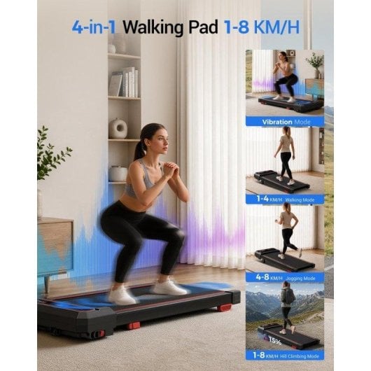 Tapis de course Robore U19 Inclinaison 15% Vitesse 8 km/h Charge 120 kg