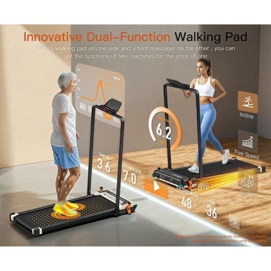 Tapis de course Akluer 520A-B 2,5HP Double Face Massage LED