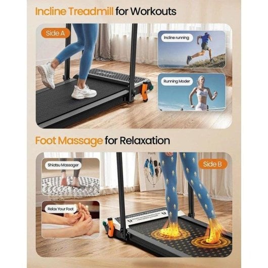 Tapis de course Akluer 520A-B 2,5HP Double Face Massage LED