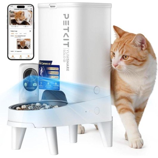 Comedero Inteligente Petkit YumShare SOLO 2 Cámara AI 1080p Reconocimiento Facial