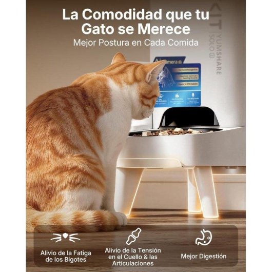Comedero Inteligente Petkit YumShare SOLO 2 Cámara AI 1080p Reconocimiento Facial