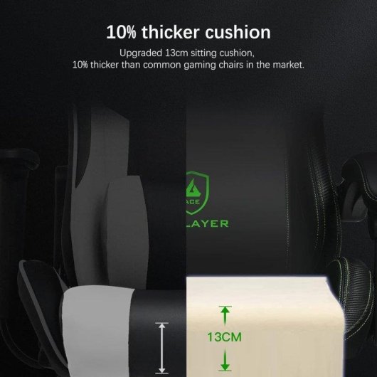 Cadeira Gaming GTPLAYER Ergonomica com Reposapies e Altifalantes Verde