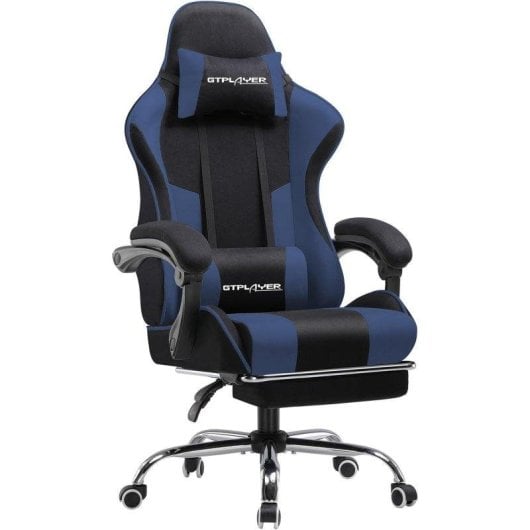 Sedia Gaming GTPLAYER Poggiapiedi Massaggio Lombare