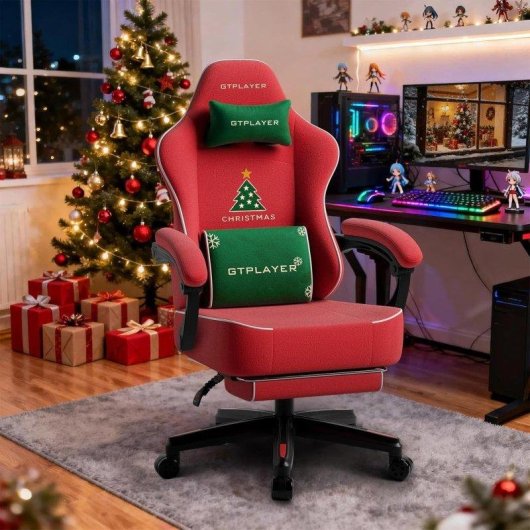 Silla Gaming GTPLAYER con Reposapiés y Reposabrazos Sincronizados