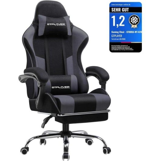 Sedia GTPLAYER Gaming Reposapiedi Massaggio Lombare