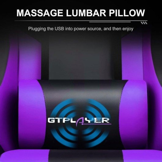 Sedia Gaming GTPLAYER Ergonomica con Poggiapiedi e Regolabile in Altezza Viola