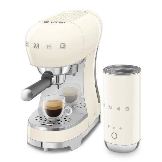 Cafetera Espresso Smeg ECF12BLEU 1,1 L 15 bares con espumador de leche