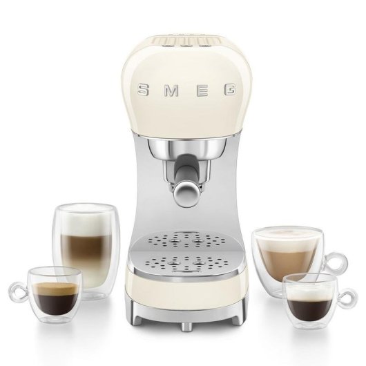 Cafetera Espresso Smeg ECF12BLEU 1,1 L 15 bares con espumador de leche