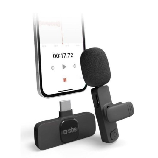 Microfono SBS TEMICTYCBTK lavalier wireless con ricevitore e trasmettitore