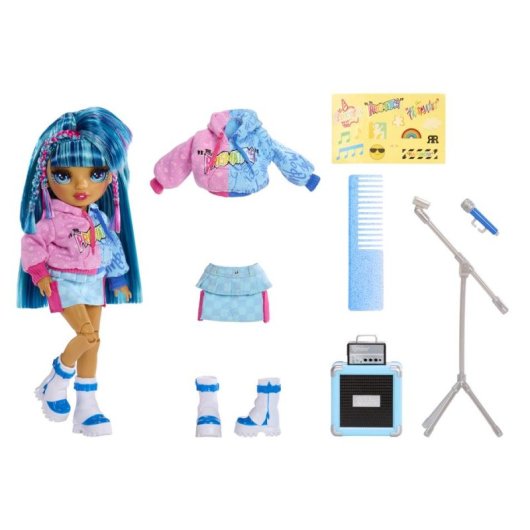 Poupee Rainbow High Skyler Junior High Rockband Multicolore