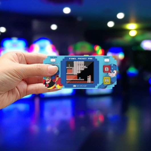 My Arcade Pixel Pocket Pro Portable Arcade Bleu 2" Piles AAA