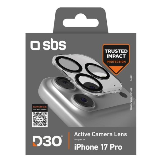 Protecteur de lentille SBS iPhone 17 Pro Résistant aux impacts