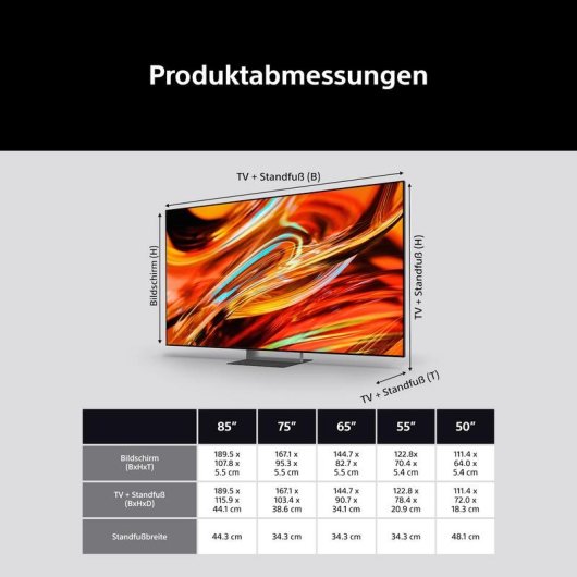 TV Sony LED K-85XR75M2 85" 4K UltraHD 120Hz Smart TV Android TV HDR10 Dolby Vision