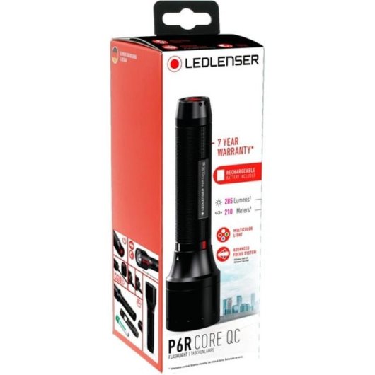 Linterna de mano Ledlenser P6R Core QC Multicolor 270 lm IP54 Recargable USB