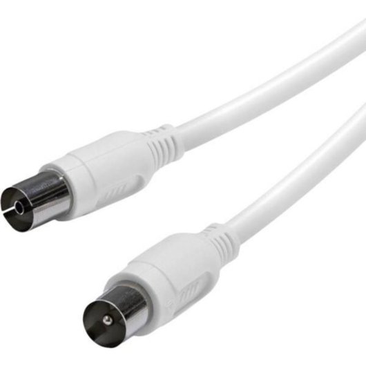 Cable coaxial Vivanco 3 m con conectores macho/hembra y protección 90%