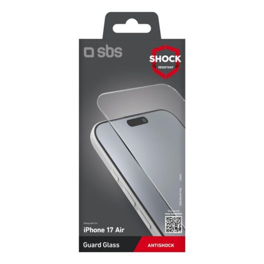Protetor de ecrã SBS TESCRGLIP1766 para iPhone 17 Air Transparente