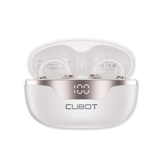 Auriculares Cubot Neo 1a inalámbricos Bluetooth 6.0 ultraligeros deportivos blancos