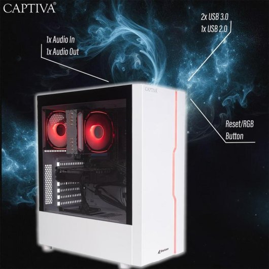 PC Sobremesa Captiva 93321 AMD Ryzen 5 7500F 32GB 1TB SSD RTX 5060 WiFi 6