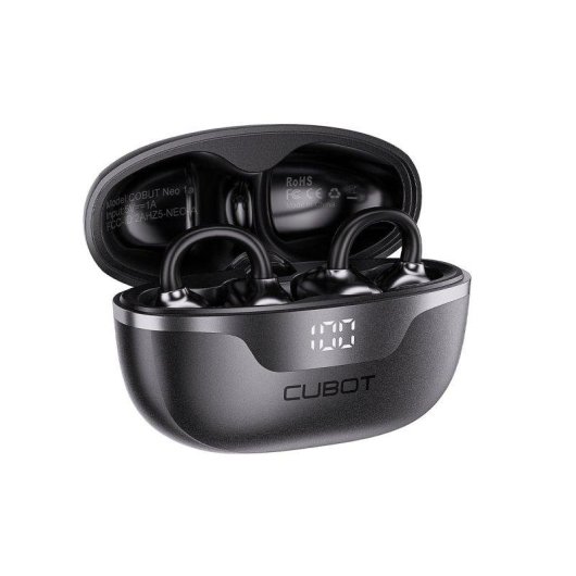 Auriculares Cubot Neo 1a inalámbricos Bluetooth 6.0 ultraligeros con IPX5 negro