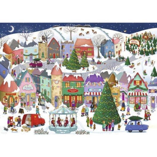 Puzzle Ravensburger Cidade de Natal Encantadora 1000 Peças