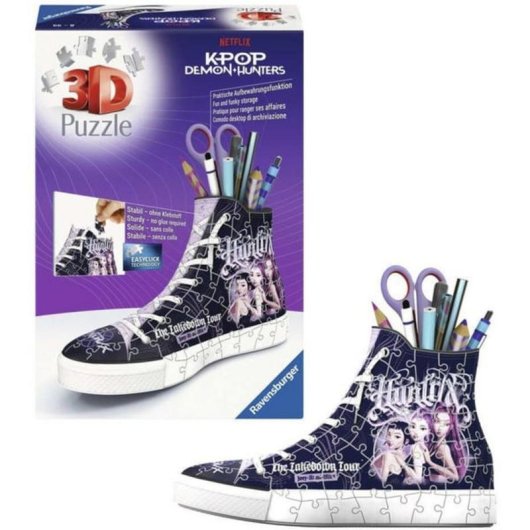 Puzzle 3D Ravensburger Sneaker K-Pop Demon Hunters 108 Pezzi