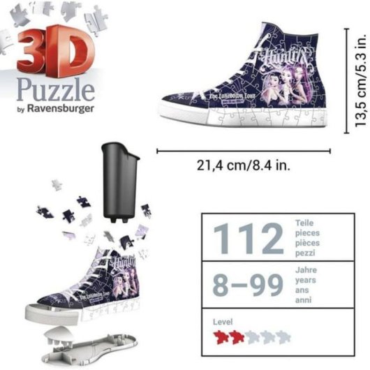 Puzzle 3D Ravensburger Sneaker K-Pop Demon Hunters 108 Pezzi