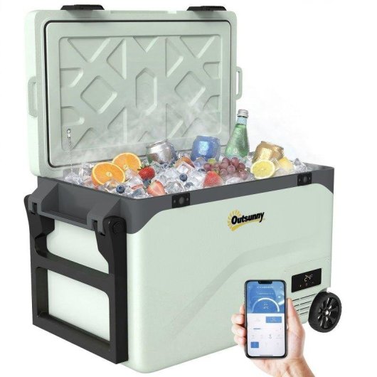 Aosom Frigorifero Portatile 42.5L Compressore Inverter Bluetooth -20°C a 20°C
