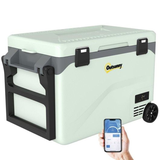 Aosom Frigorifero Portatile 42.5L Compressore Inverter Bluetooth -20°C a 20°C
