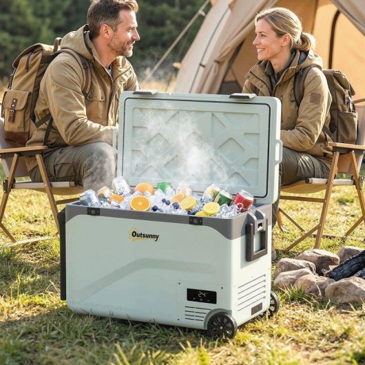 Aosom Frigorifero Portatile 42.5L Compressore Inverter Bluetooth -20°C a 20°C