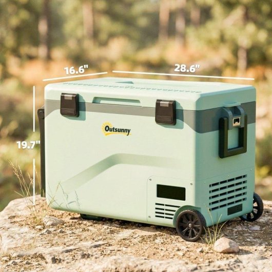 Aosom Frigorifero Portatile 42.5L Compressore Inverter Bluetooth -20°C a 20°C