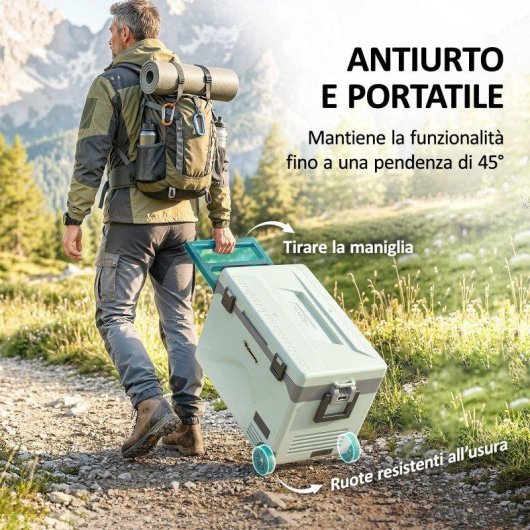 Aosom Frigorifero Portatile 42.5L Compressore Inverter Bluetooth -20°C a 20°C