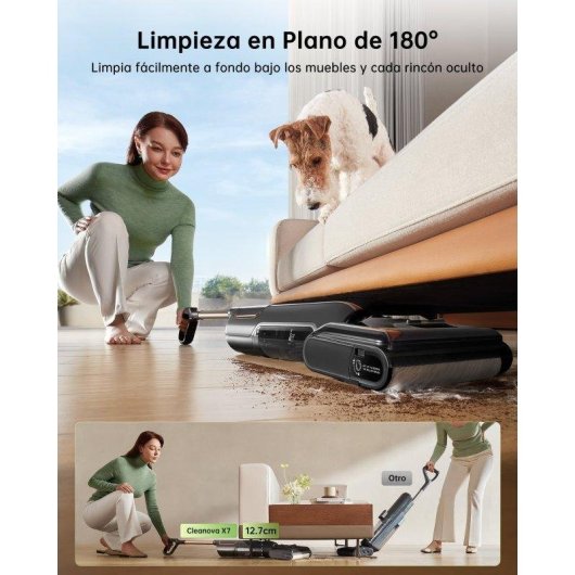 Aspirateur sans Fil Vactidy X7 20KPa Inclinaison 180° 3 en 1