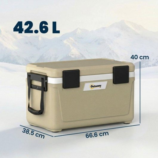 Box Frigo Portatile Aosom 42,6 L con maniglia