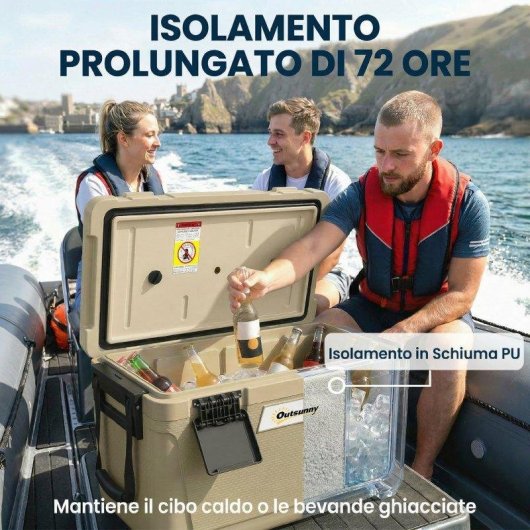 Box Frigo Portatile Aosom 42,6 L con maniglia