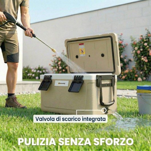 Box Frigo Portatile Aosom 42,6 L con maniglia