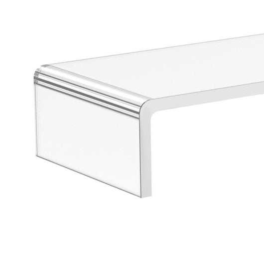 Aosom Supporto Monitor Acrilico Trasparente 53x19x9 cm Max 30Kg