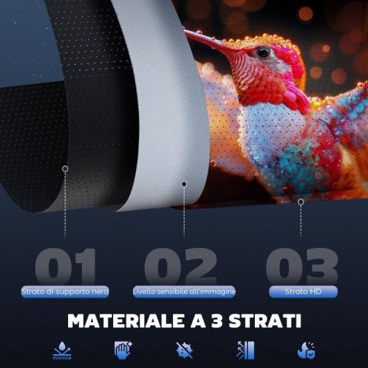 Aosom Telo Proiettore Motorizzato 84" Formato 4:3 con Telecomando