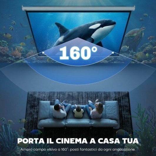 Schermo di proiezione Aosom 100 pollici 4:3 motorizzato