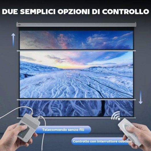 Schermo di proiezione Aosom 100 pollici 4:3 motorizzato