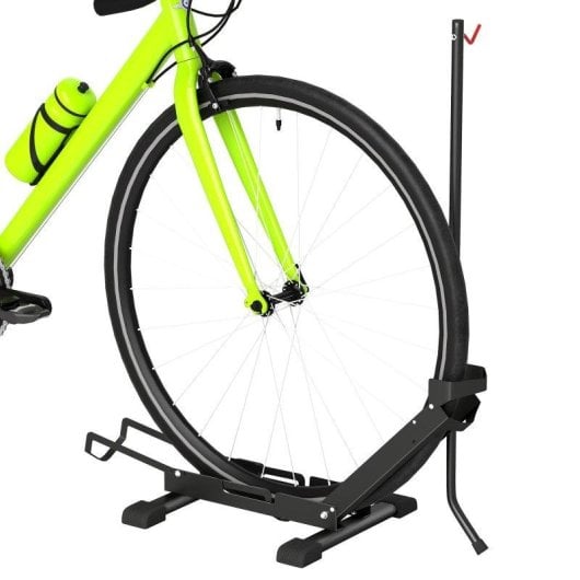 Supporto bici regolabile Aosom 75x41x71-81 cm nero