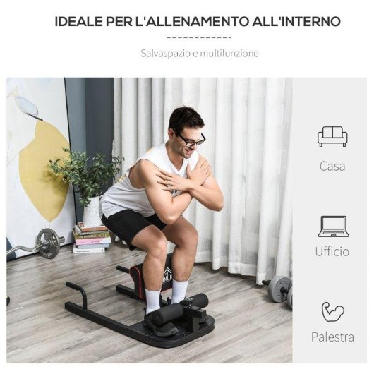 Macchina Squat 3 In 1 Aosom Multifunzione Acciaio
