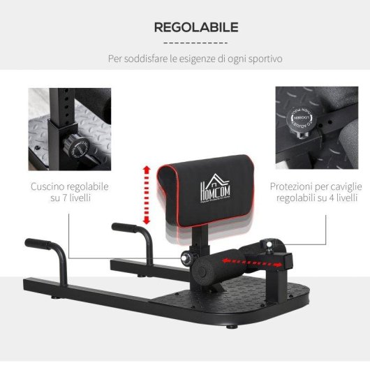 Macchina Squat 3 In 1 Aosom Multifunzione Acciaio