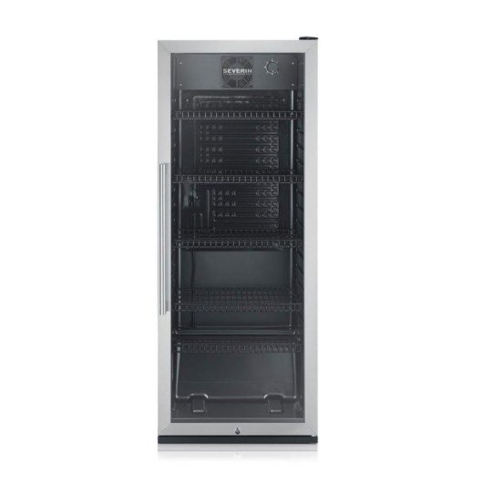 Refrigerador Severin FKS 8841 para bebidas 241L puerta cristal LED negro