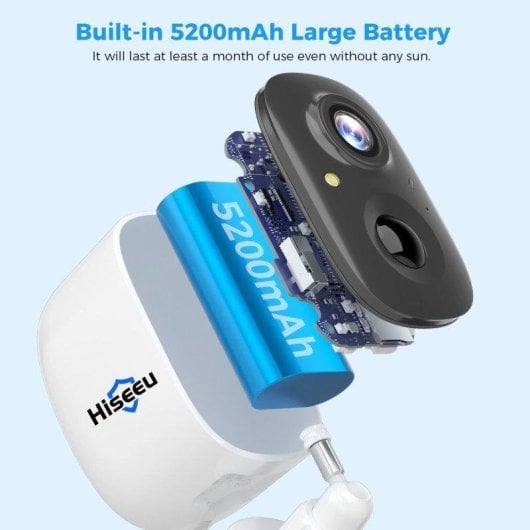 Videocamere di sorveglianza OVO 4MP 2K Visione Notturna Esterna IA Allarme Pannello Solare Audio Bidirezionale