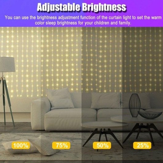 Rideau lumineux intelligent OVO DIY 400 LED RGB contrôle application
