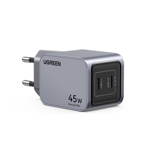 Chargeur Ugreen Nexode Pro 45W 2x USB-C Gris