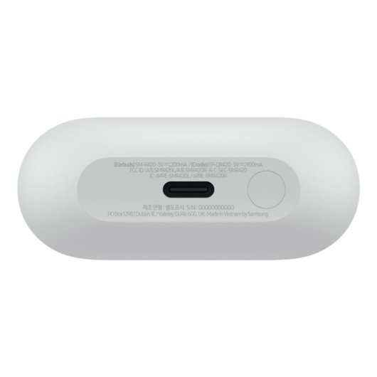 Auriculares Samsung Galaxy SM-R420NZAADBT inalámbricos Bluetooth con Cancelación de Ruido, 360° Audio y protección IP54 gris