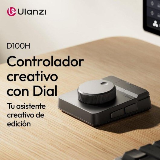 Teclado programable inalámbrico Ulanzi D100H 7 Teclas Programables y Dial